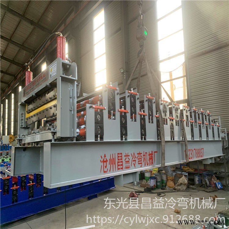 昌益壓瓦機 雙層壓瓦機 屋頂鋁板壓瓦機 現貨銷售840-900全自動彩瓦機 全自動彩鋼壓瓦機